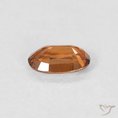 Zircon Gemstone in 6 x 4 mm (calibrated) Size for Sale, Zircon Stone in Brownish Orange Color