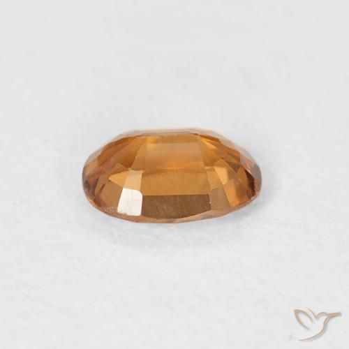 Zircon Gemstone in 6 x 4 mm (calibrated) Size for Sale, Zircon Stone in Medium Orange Color