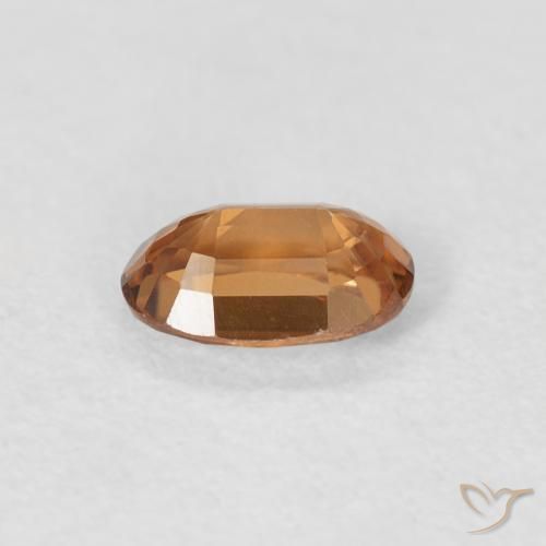 Zircon Gemstone in 6 x 4 mm (calibrated) Size for Sale, Zircon Stone in Medium Orange Color