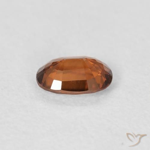 Zircon Gemstone in 6 x 4 mm (calibrated) Size for Sale, Zircon Stone in Deep Orange Color