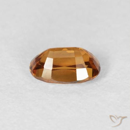 Zircon Gemstone in 6 x 4 mm (calibrated) Size for Sale, Zircon Stone in Earth Orange Color