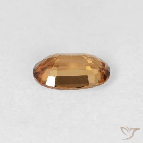 Zircon Gemstone in 6 x 4 mm (calibrated) Size for Sale, Zircon Stone in Medium Orange Color