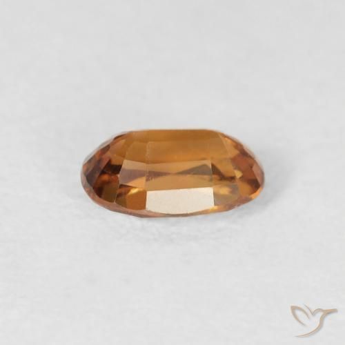 Zircon Gemstone in 6 x 4 mm (calibrated) Size for Sale, Zircon Stone in Medium Orange Color