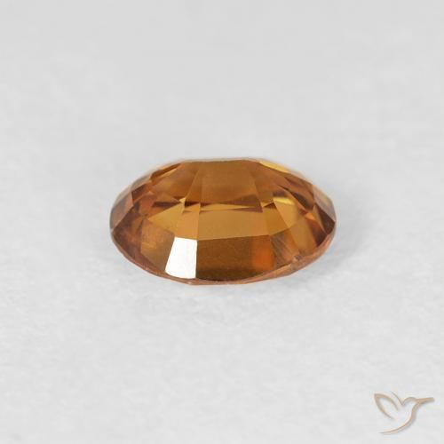 Zircon Gemstone in 5.8 x 4.7 mm Size for Sale, Zircon Stone in Earth Orange Color