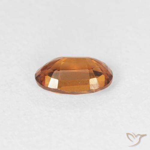 Zircon Gemstone in 6 x 4 mm (calibrated) Size for Sale, Zircon Stone in Deep Orange Color