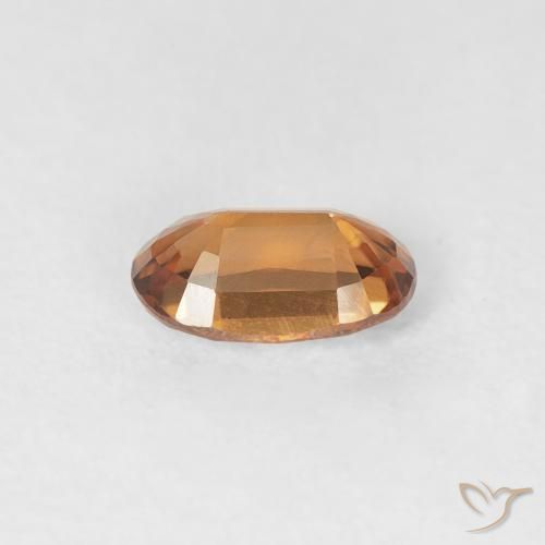 Zircon Gemstone in 6 x 4 mm (calibrated) Size for Sale, Zircon Stone in Medium Orange Color
