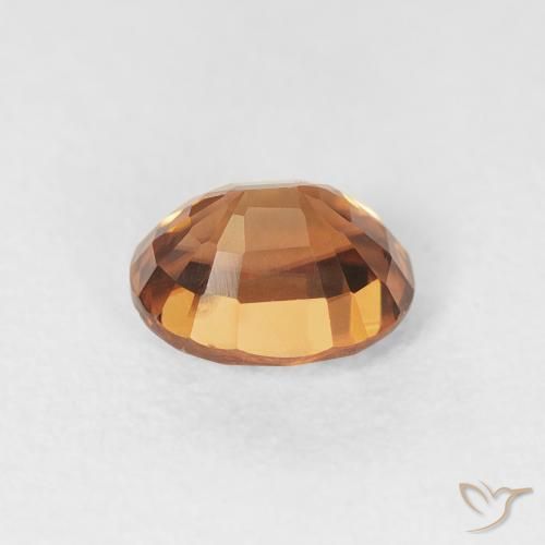 Zircon Gemstone in 5.9 x 4.9 mm Size for Sale, Zircon Stone in Earth Orange Color