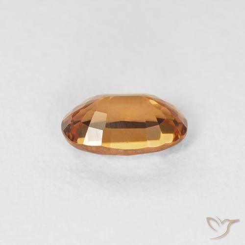 Zircon Gemstone in 6 x 4 mm (calibrated) Size for Sale, Zircon Stone in Deep Orange Color