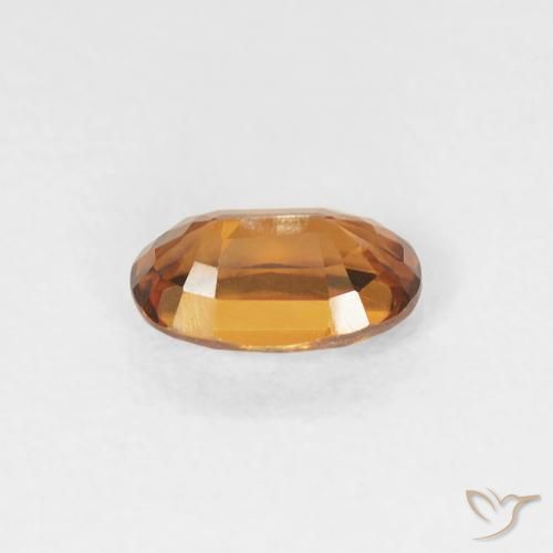 Zircon Gemstone in 6 x 4 mm (calibrated) Size for Sale, Zircon Stone in Deep Orange Color