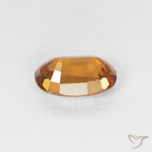 Zircon Gemstone in 6 x 4 mm (calibrated) Size for Sale, Zircon Stone in Medium Orange Color