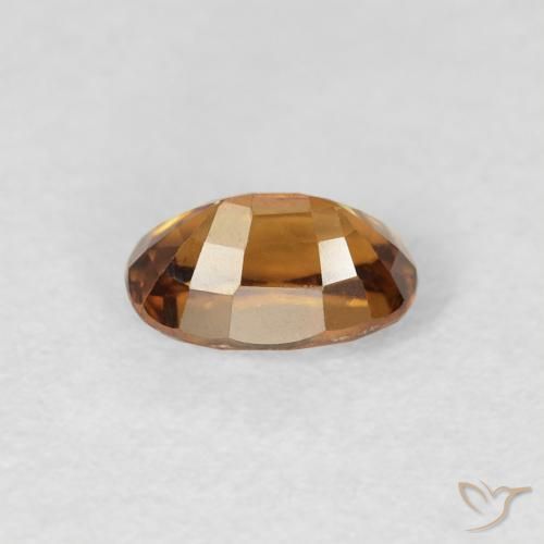 Zircon Gemstone in 6 x 4 mm (calibrated) Size for Sale, Zircon Stone in Orange Brown Color