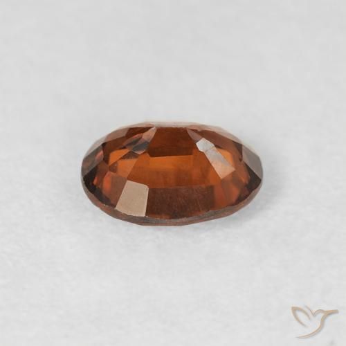 Zircon Gemstone in 5.9 x 5 mm Size for Sale, Zircon Stone in Medium Orange Color
