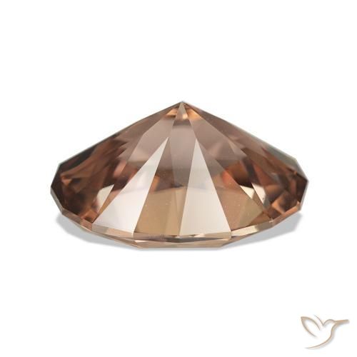 Zircon Gemstone in 11.4 x 8.1 mm Size for Sale, Zircon Stone in Medium Brown Color