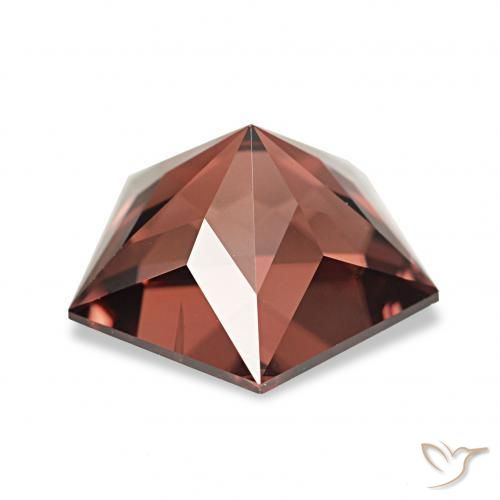 Zircon Gemstone in 8.8 x 8.5 mm Size for Sale, Zircon Stone in Deep Rose Red Color