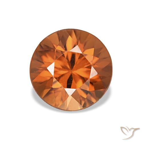 1.43ct Orange Zircon, Round, VVS-VS