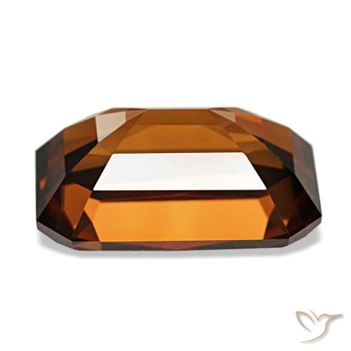 Zircon Gemstone in 12.5 x 8.7 mm Size for Sale, Zircon Stone in Amber Orange Color