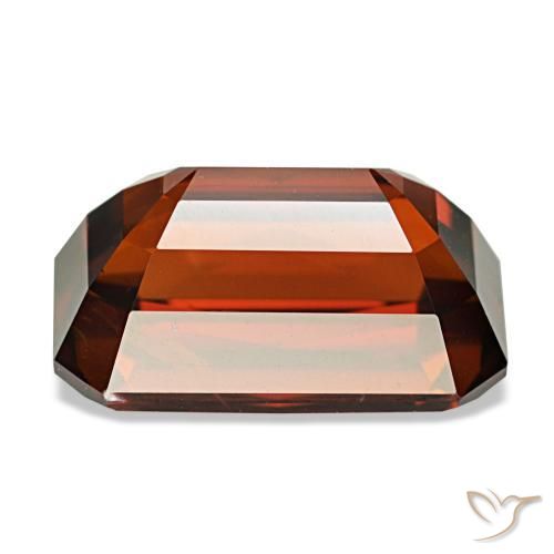 Zircon Gemstone in 12 x 7.4 mm Size for Sale, Zircon Stone in Deep Orange Color
