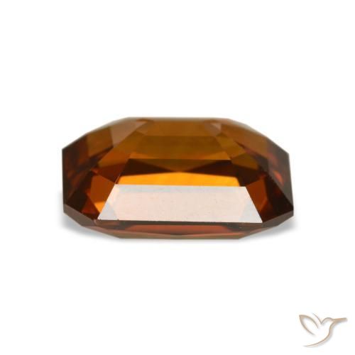 Zircon Gemstone in 10 x 8 mm (calibrated) Size for Sale, Zircon Stone in Amber Orange Color