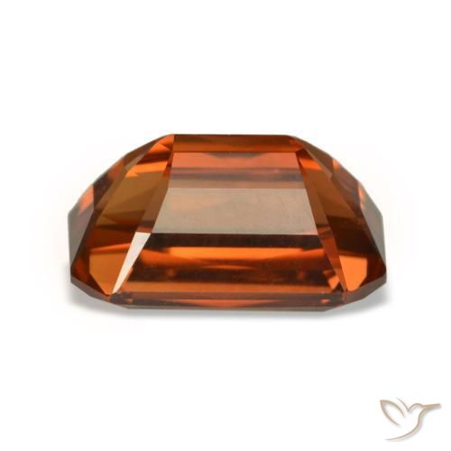 Zircon Gemstone in 11.3 x 7.2 mm Size for Sale, Zircon Stone in Reddish Orange Color