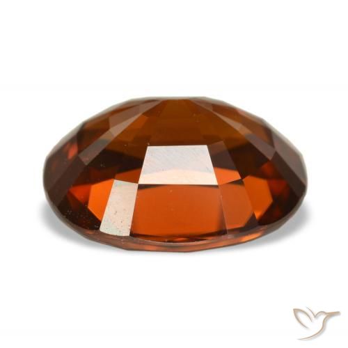 Zircon Gemstone in 10.4 x 8.8 mm Size for Sale, Zircon Stone in Dark Orange Color
