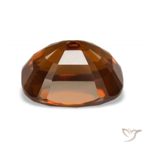 Zircon Gemstone in 9.7 x 7.6 mm Size for Sale, Zircon Stone in Reddish Orange Color
