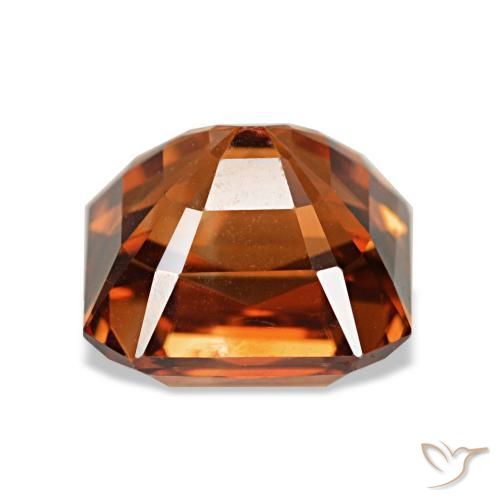 Zircon Gemstone in 7.4 x 7 mm Size for Sale, Zircon Stone in Medium Red Color