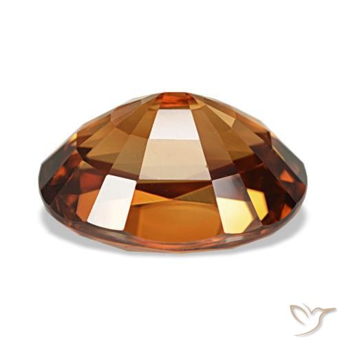 Zircon Gemstone in 10.6 x 8 mm Size for Sale, Zircon Stone in Reddish Orange Color