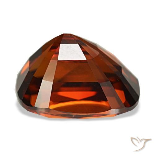 Zircon Gemstone in 10.7 x 8.1 mm Size for Sale, Zircon Stone in Scarlet Red Color