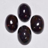 thumb image of 0.3ct Ovale Cabochon Multicolore Opale Noir (ID: 519557)