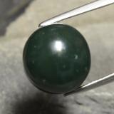 thumb image of 13.4ct Round Cabochon Deep Green Bloodstone (ID: 478359)