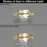 thumb image of 0.8ct Marquise Facet Very Light Yellow Color-Change Diaspore (ID: 389256)