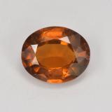 thumb image of 1.9ct Oval Facet Reddish Orange Hessonite Garnet (ID: 512902)