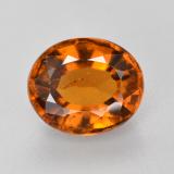 thumb image of 2ct Oval Facet Reddish Orange Hessonite Garnet (ID: 560426)
