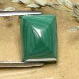 thumb image of 16.7ct Baguette Sugarloaf Cabochon Multicolor Green Malachite (ID: 493978)