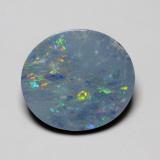 thumb image of 4ct Oval Cabochon Multicolor Opal Doublet (ID: 542163)