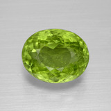 thumb image of 4.7ct Oval Portuguese-Cut Lively Green Peridot (ID: 399308)