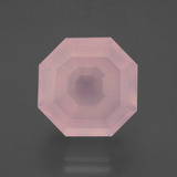 thumb image of 12.6ct Asscher Cut Medium Pink Rose Quartz (ID: 397468)