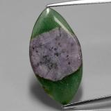 thumb image of 7.5ct Marquise Slice Multicolor Ruby in Fuchsite (ID: 384722)