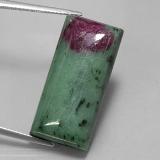 thumb image of 30ct Baguette Cabochon Multicolor Ruby-Zoisite (ID: 196832)