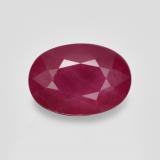thumb image of 1.1ct Oval Facet Deep Crimson Ruby (ID: 567387)
