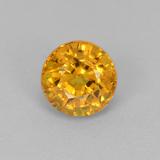 thumb image of 1ct Round Facet Deep Golden Orange Sapphire (ID: 512135)