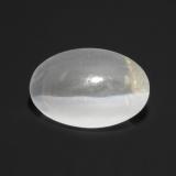 thumb image of 1.3ct Oval Cabochon Translucent White Sillimanite Cat's Eye (ID: 551609)