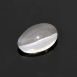 thumb image of 1.1ct Oval Cabochon Very Light Grey Sillimanite Cat's Eye (ID: 626163)