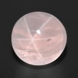 thumb image of 21.2ct Round Cabochon Light Pink Star Rose Quartz (ID: 599415)