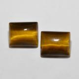 thumb image of 6.2ct Baguette Cabochon Yellowish Brown Tiger's Eye (ID: 647642)