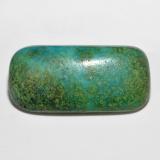 thumb image of 8.5ct Cushion Cabochon Electirc Blue Green Turquoise (ID: 635625)
