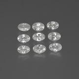 thumb image of 0.7ct Oval Facet White Zircon (ID: 371559)