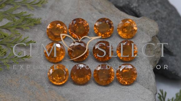 RARE!! HESSONITE ORANGE DE MADAGACAR: 0.87 CARAT ★★ p354.129t