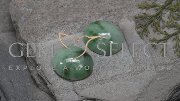 8.87ctw Natural Pale Forest Green Jadeite, Oval, Opaque