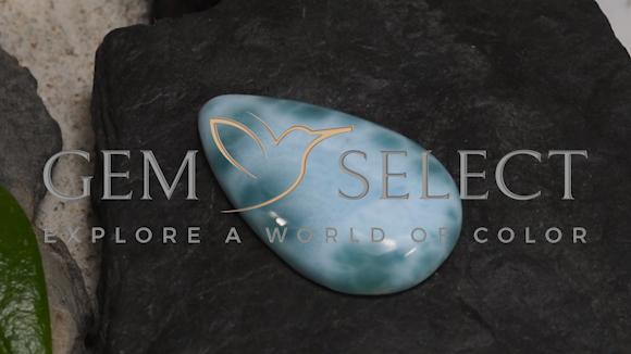 ◯larimar◯ Rare White Larimar Pointer Pendant | 925 Sterling Silver
